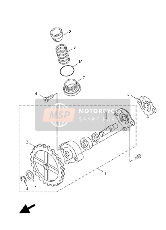 Yamaha XC125E VITY VITY 2008 Oil Pump for a 2008 Yamaha XC125E VITY VITY